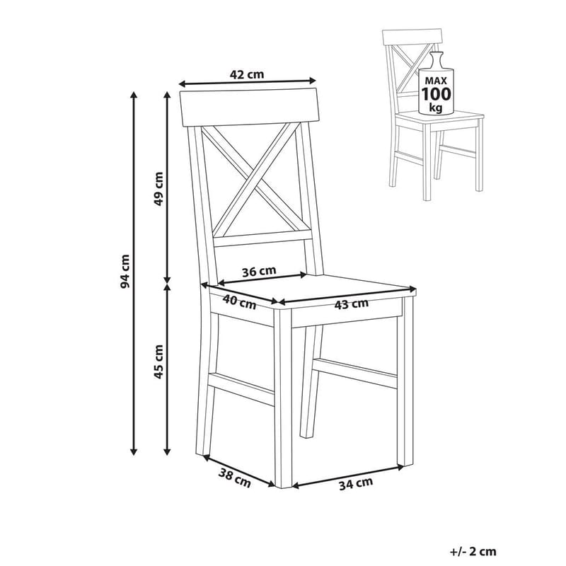 Matstol Barlee 2-pack - Möbler - Stolar & fåtöljer - Matstol & köksstol