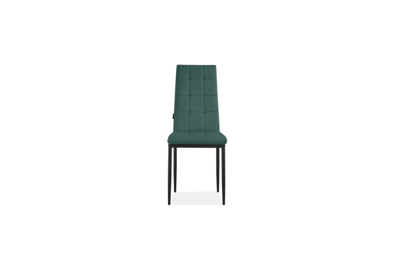 Matstol Becca, 2-pack Sammet/metall, Mörkgrön - Sammet/metall, Mörkgrön - Möbler - Stolar & fåtöljer - Matstol & köksstol