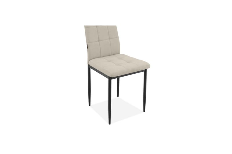 Matstol Becca, 2-pack Tyg/Metall, Kräm - Tyg/Metall, Kräm - Möbler - Stolar & fåtöljer - Matstol & köksstol