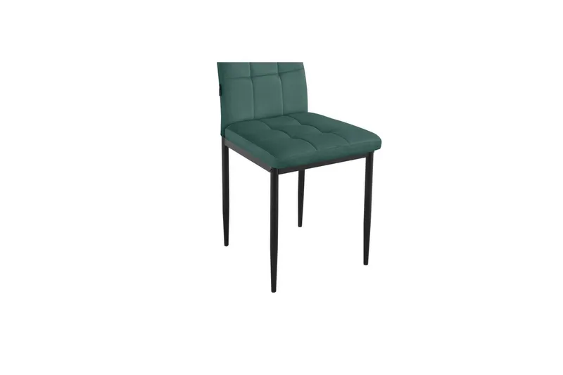 Matstol Becca, 2-pack Sammet/metall, Mörkgrön - Sammet/metall, Mörkgrön - Möbler - Stolar & fåtöljer - Matstol & köksstol