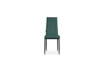 Matstol Becca set om 4 Sammet/metall, Mörkgrön - Sammet/metall, Mörkgrön - Möbler - Stolar & fåtöljer - Matstol & köksstol