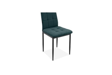 Matstol Becca set om 4 Tyg/Metall, Mörkgrön - Tyg/Metall, Mörkgrön - Möbler - Stolar & fåtöljer - Matstol & köksstol