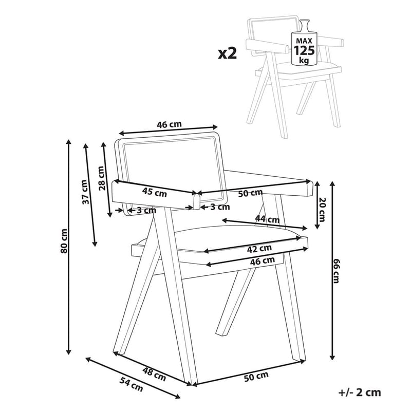 Matstol Carmody 2-pack - Möbler - Stolar & fåtöljer - Matstol & köksstol