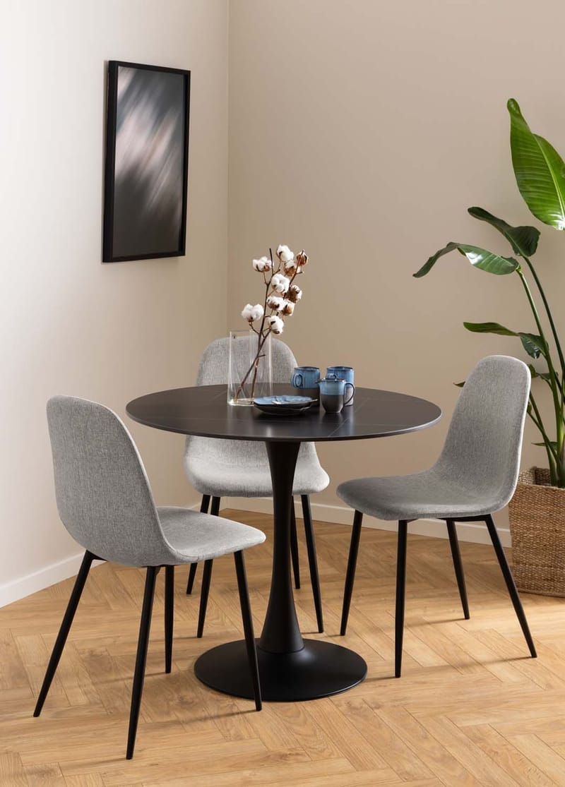 Matstol Celia - grå/svart - Möbler - Stolar & fåtöljer - Matstol & köksstol