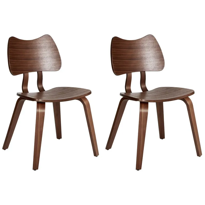 Matstol Diana 2-pack, Mörkbrun