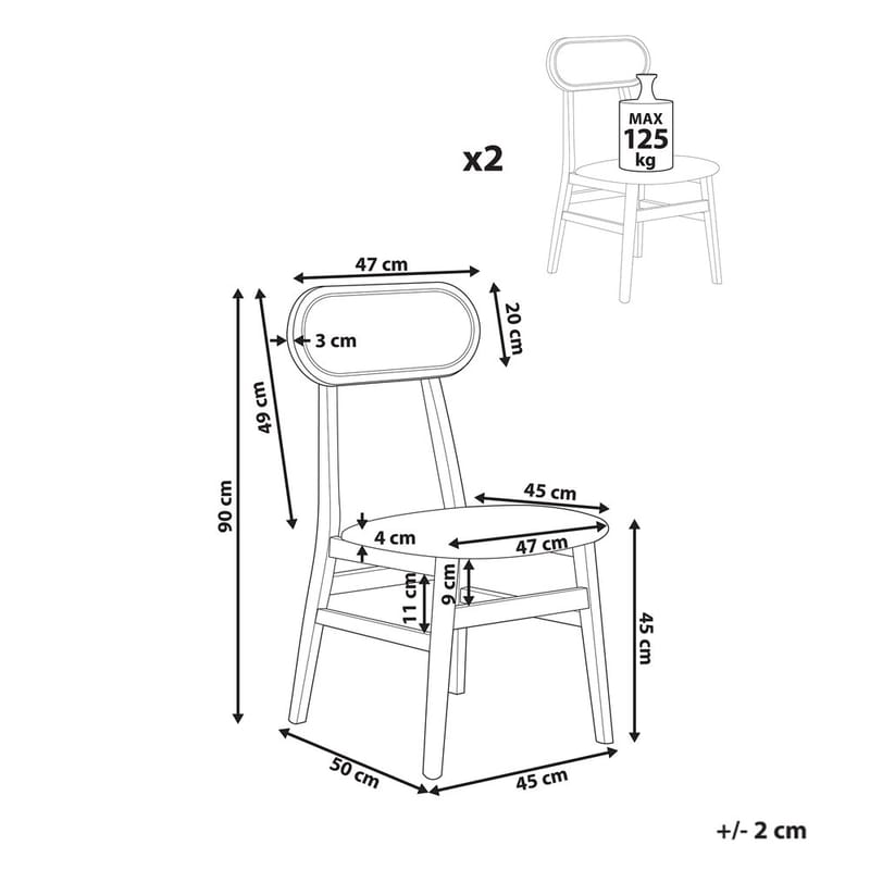Matstol Fallon 2-pack - Möbler - Stolar & fåtöljer - Matstol & köksstol