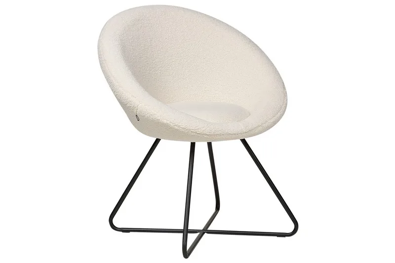 Matstol Floby ll - Vit, Svart - Möbler - Stolar & fåtöljer - Fåtölj
