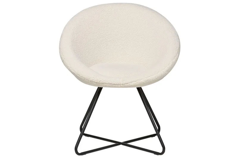 Matstol Floby ll - Vit, Svart - Möbler - Stolar & fåtöljer - Fåtölj