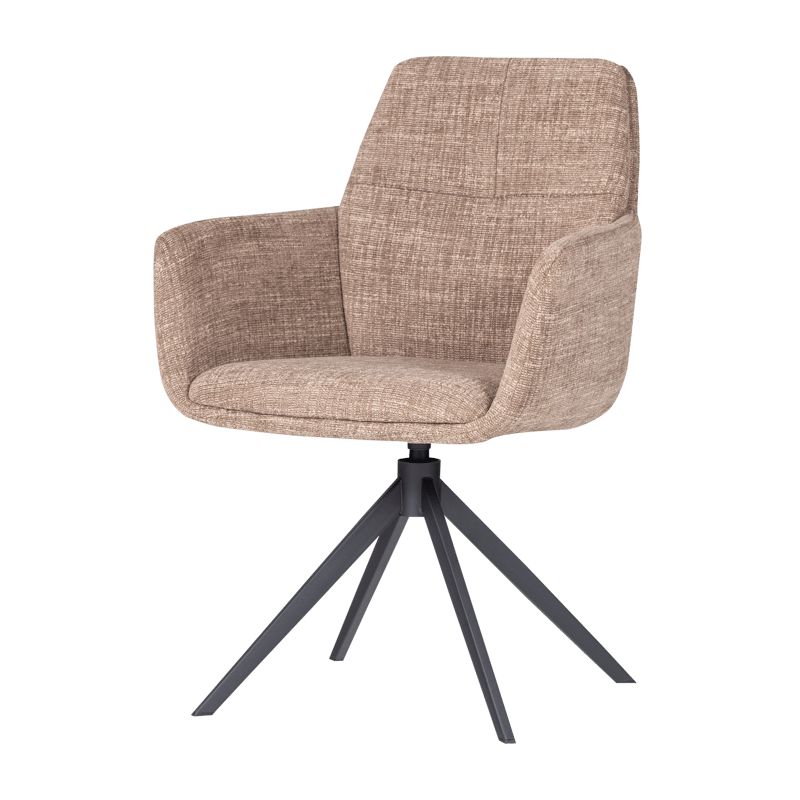 Matstol Grant med snurrfunktion, Sand Melange