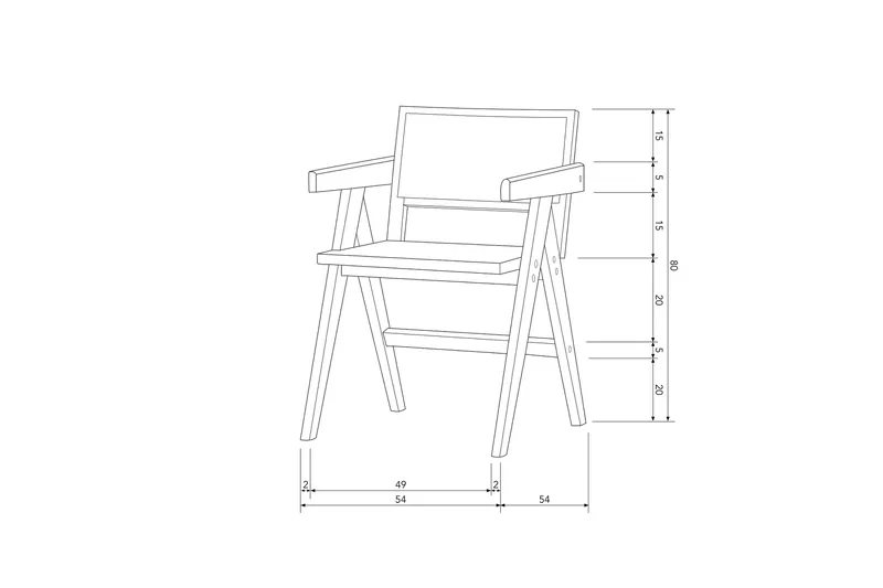 Matstol Gunn - Möbler - Stolar & fåtöljer - Karmstol