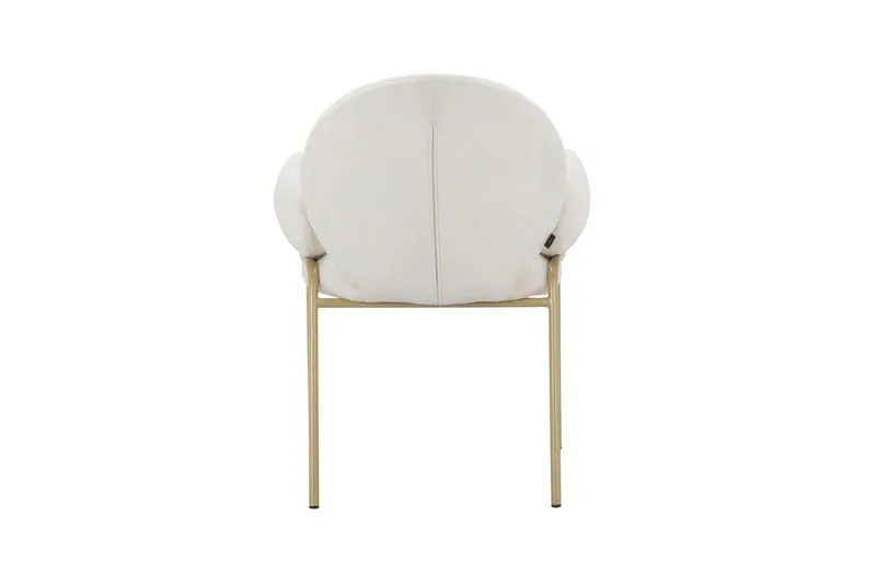 Matstol Iwama Set om 2 Krämig sammet - Krämig sammet - Möbler - Stolar & fåtöljer - Matstol & köksstol