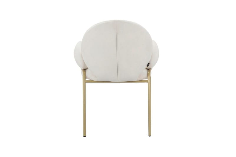 Matstol Iwama Set om 2 Krämig sammet - Krämig sammet - Möbler - Stolar & fåtöljer - Matstol & köksstol