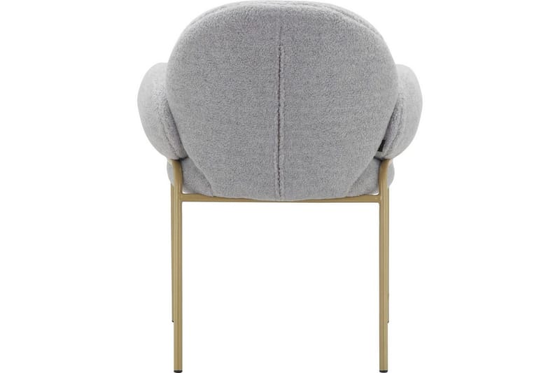 Matstol Iwama Set om 2 Ljusgrå Teddy - Ljusgrå Teddy - Möbler - Stolar & fåtöljer - Matstol & köksstol