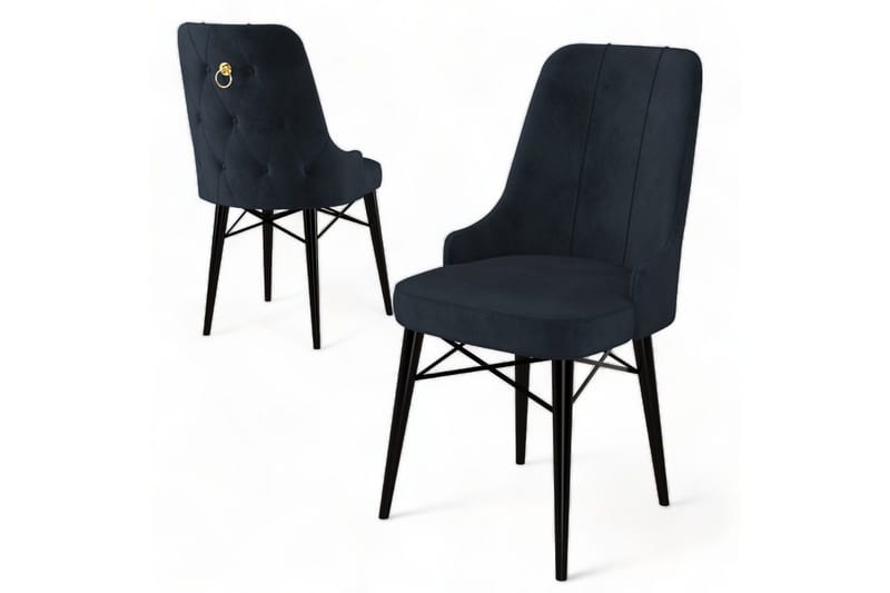 Matstol Jandela Antracit / Svart - Antracit / Svart - Möbler - Stolar & fåtöljer - Matstol & köksstol