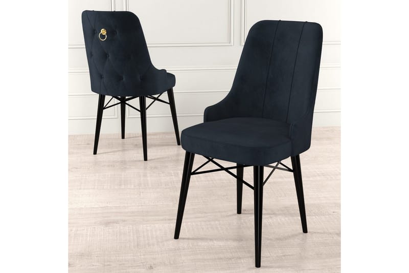 Matstol Jandela Antracit / Svart - Antracit / Svart - Möbler - Stolar & fåtöljer - Matstol & köksstol