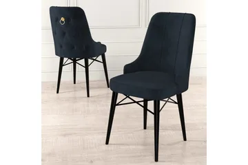 Matstol Jandela Antracit / Svart - Antracit / Svart - Möbler - Stolar & fåtöljer - Matstol & köksstol