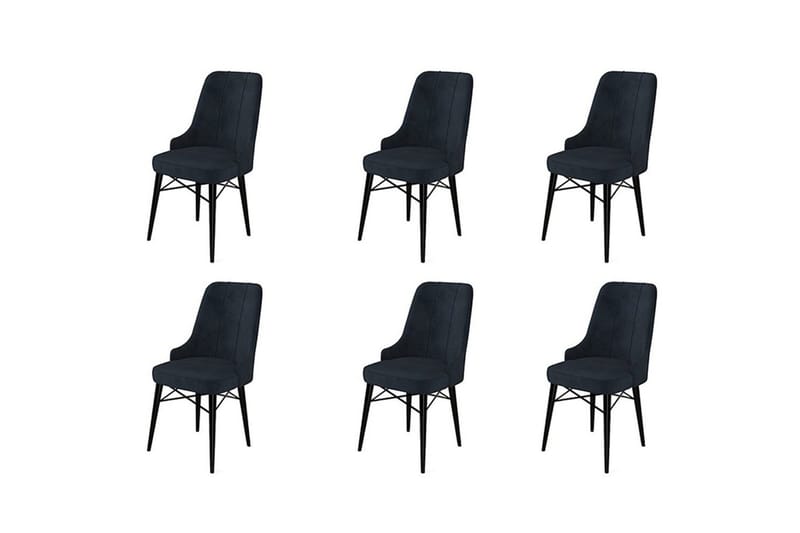 Matstol Jandela Antracit / Svart - Antracit / Svart - Möbler - Stolar & fåtöljer - Matstol & köksstol