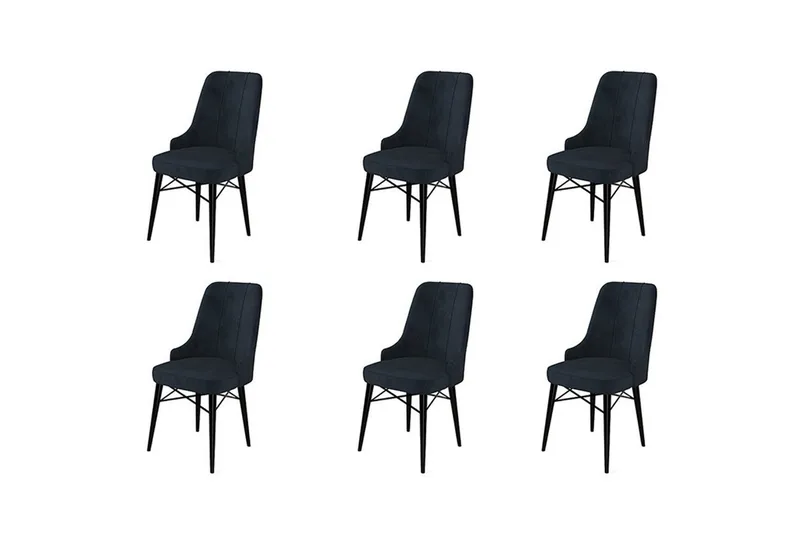 Matstol Jandela Antracit / Svart - Antracit / Svart - Möbler - Stolar & fåtöljer - Matstol & köksstol