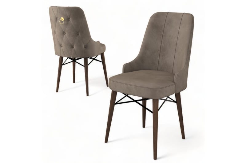 Matstol Jandela Cappuccino / brun - Cappuccino / brun - Möbler - Stolar & fåtöljer - Matstol & köksstol