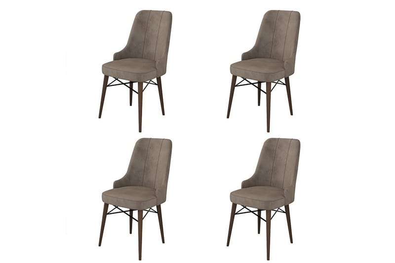 Matstol Jandela Cappuccino / brun - Cappuccino / brun - Möbler - Stolar & fåtöljer - Matstol & köksstol