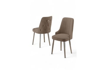 Matstol Jebi Cappuccino / krom