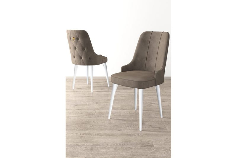 Matstol Jebi Cappuccino / vit - Cappuccino / vit - Möbler - Stolar & fåtöljer - Matstol & köksstol