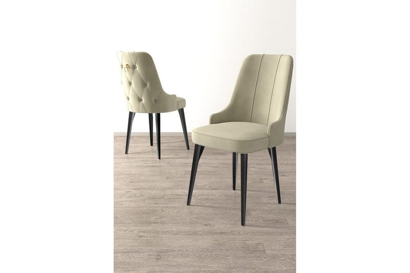 Matstol Jebi Grädde / Svart - Grädde / Svart - Möbler - Stolar & fåt öljer - Matstol & köksstol