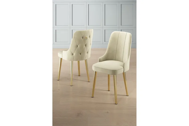 Matstol Jebi Gräddfärgad / Rany - Gräddfärgad / Rany - Möbler - Stolar & fåtöljer - Matstol & köksstol