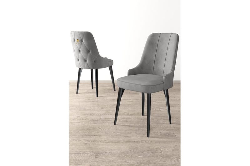 Matstol Jebi Grå / Svart - Grå / Svart - Möbler - Stolar & fåtöljer - Matstol & köksstol
