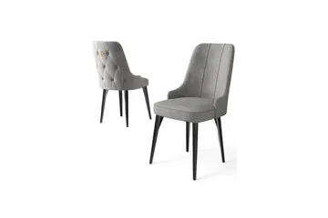 Matstol Jebi Grå / Svart