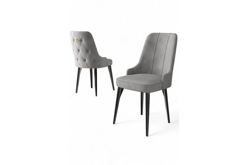 Matstol Jebi Grå / Svart - Grå / Svart - Möbler - Stolar & fåtöljer - Matstol & köksstol