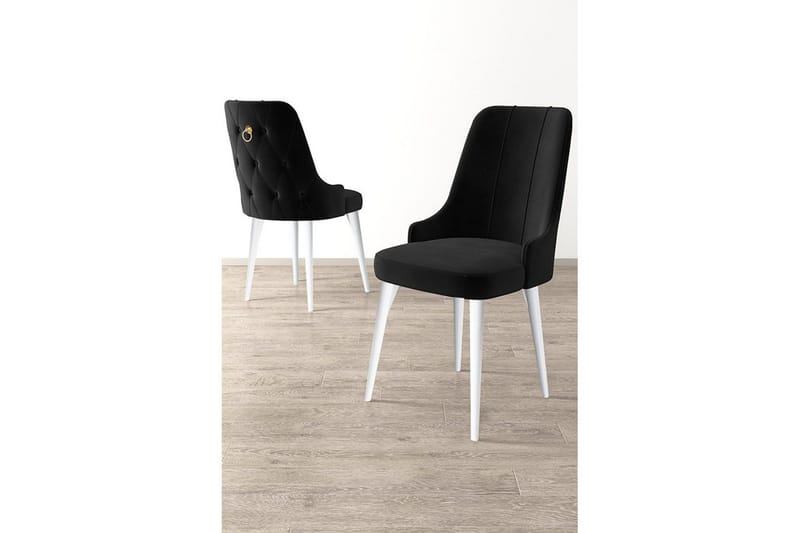 Matstol Jebi Svart / Vit - Svart / Vit - Möbler - Stolar & fåtöljer - Matstol & köksstol