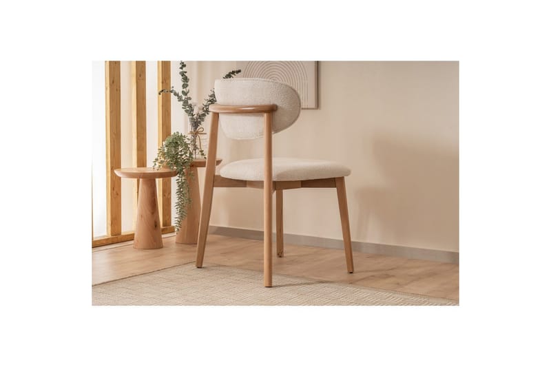 Matstol Karela Bok / Vit - Vitfärgat trä - Möbler - Stolar & fåtöljer - Matstol & köksstol