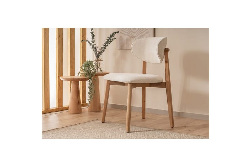 Matstol Karela Bok / Vit - Vitfärgat trä - Möbler - Stolar & fåtöljer - Matstol & köksstol