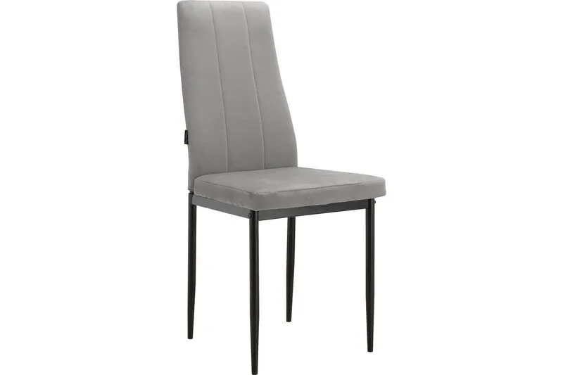 Matstol Kelly Grå, Sammet, Grå, Sammet