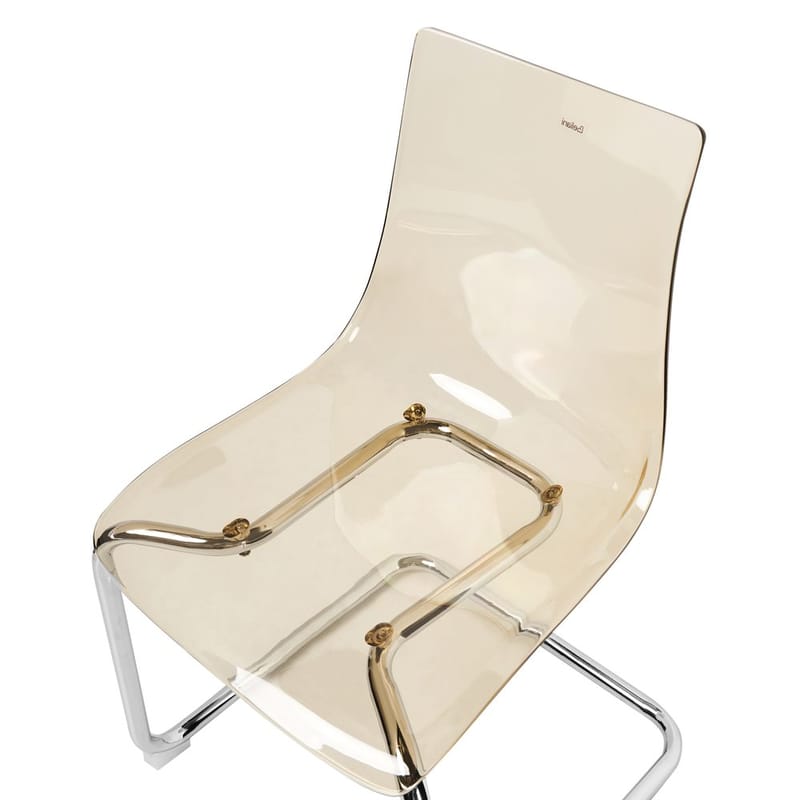 Matstol Marshall 2-pack - Transparent, Orange, Silver - Möbler - Stolar & fåtöljer - Matstol & köksstol