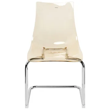 Matstol Marshall 2-pack - Transparent, Orange, Silver - Möbler - Stolar & fåtöljer - Matstol & köksstol