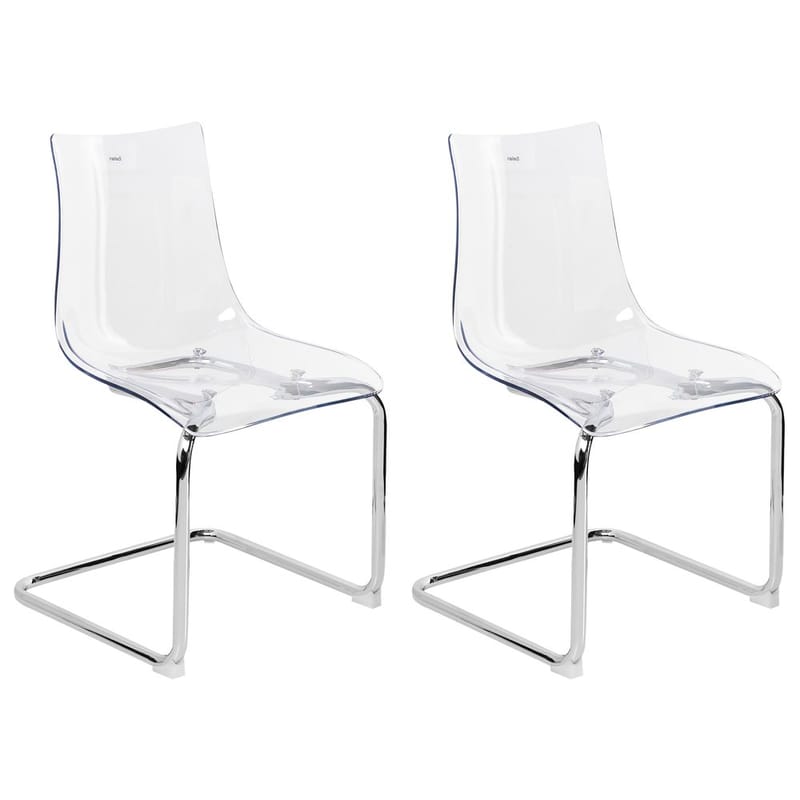 Matstol Marshall 2-pack - Transparent, Silver - Möbler - Stolar & fåtöljer - Matstol & köksstol