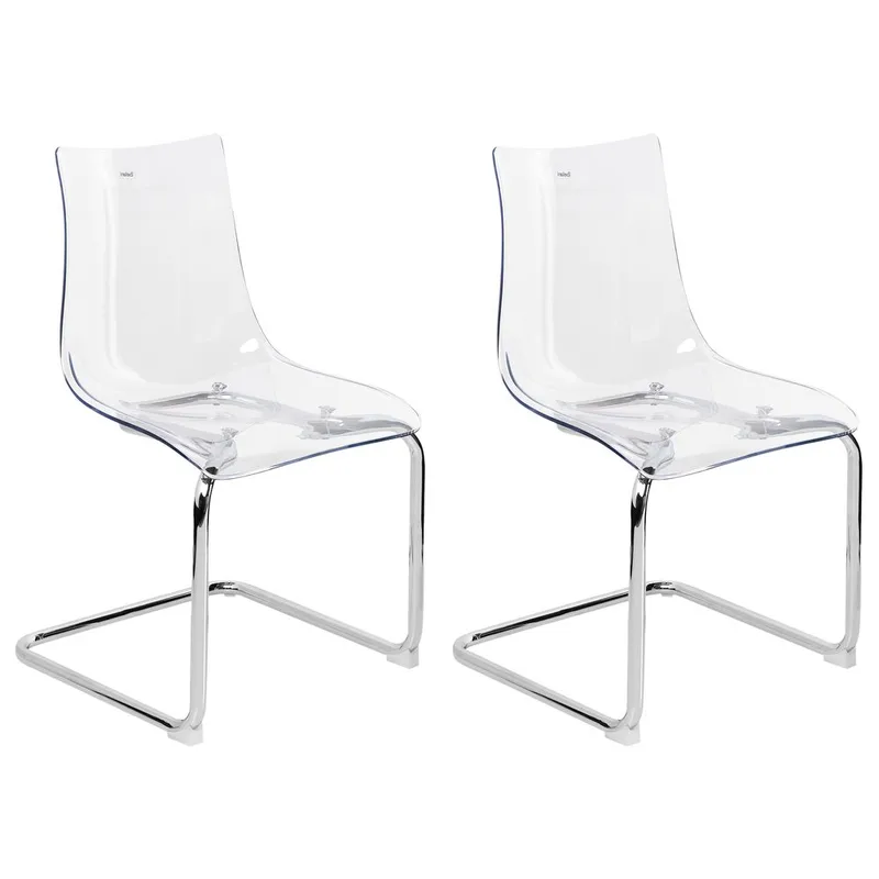 Matstol Marshall 2-pack - Transparent, Silver - Möbler - Stolar & fåtöljer - Matstol & köksstol