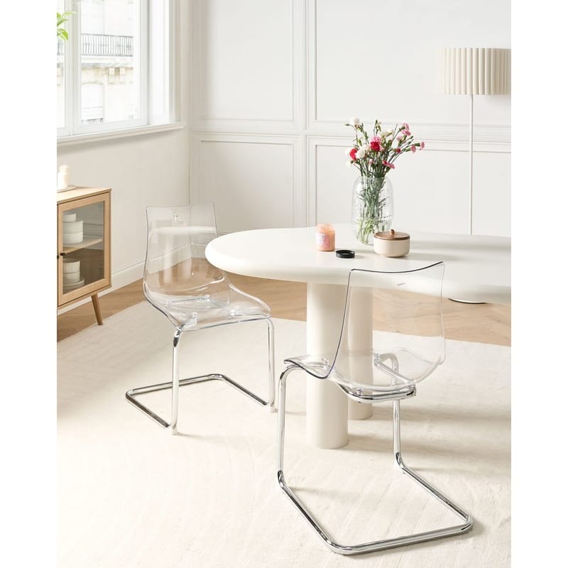 Matstol Marshall 2-pack - Transparent, Silver - Möbler - Stolar & fåtöljer - Matstol & köksstol