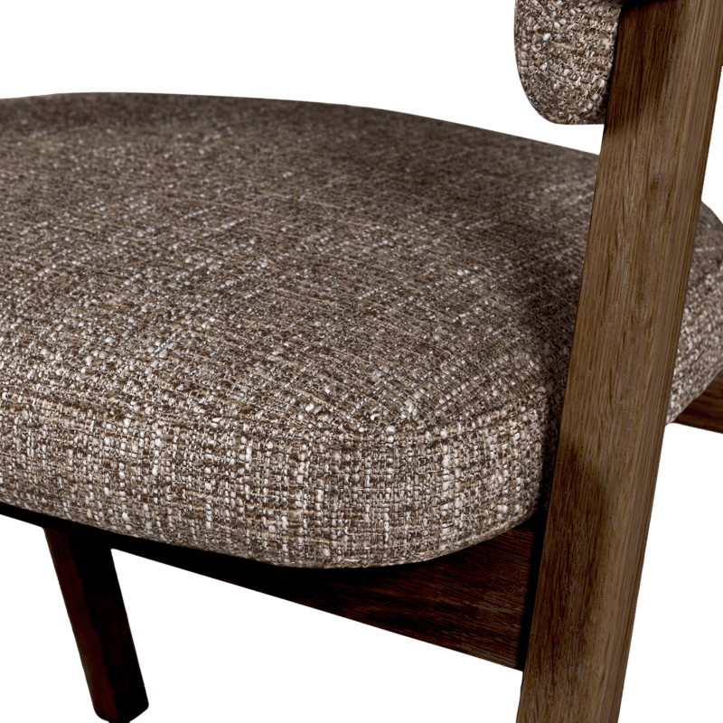 Matstol med Armstöd Tunar - Brun Melange - Möbler - Stolar & fåtöljer - Matstol & köksstol