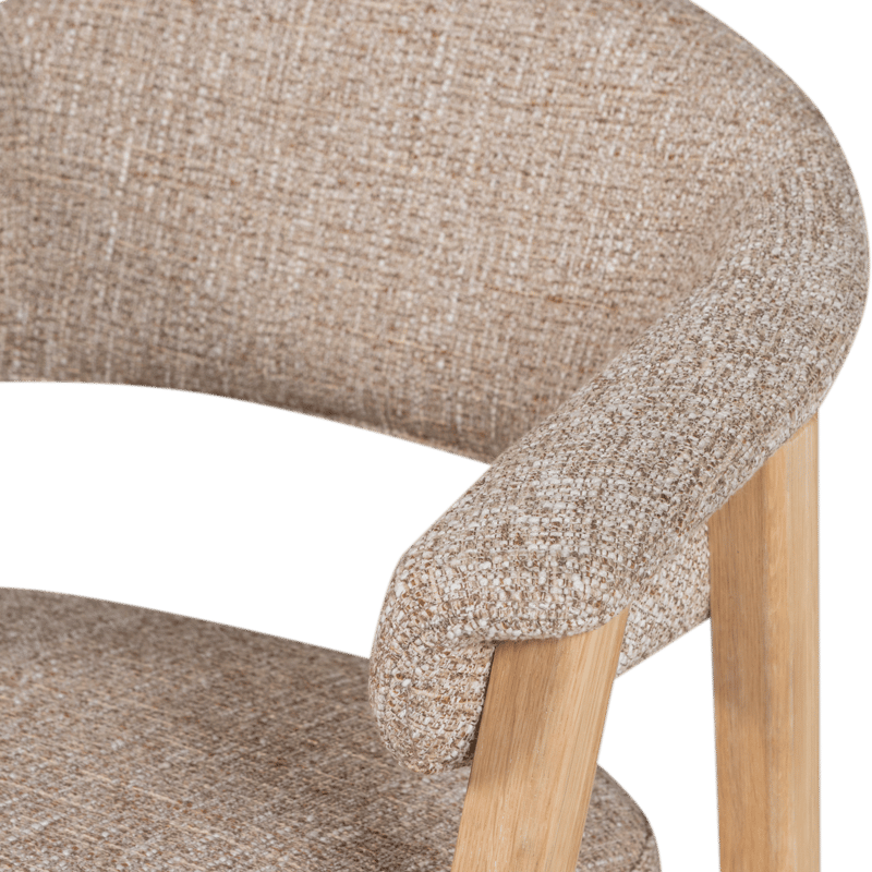 Matstol med Armstöd Tunar - Natur Melange - Möbler - Stolar & fåtöljer - Karmstol