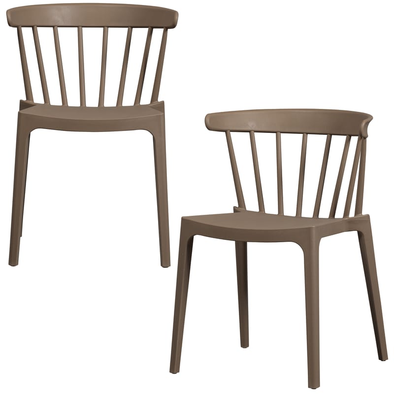 Matstol med ribbor Bliss Utomhus - Brun Melange - Möbler - Stolar & fåtöljer - Matstol & köksstol