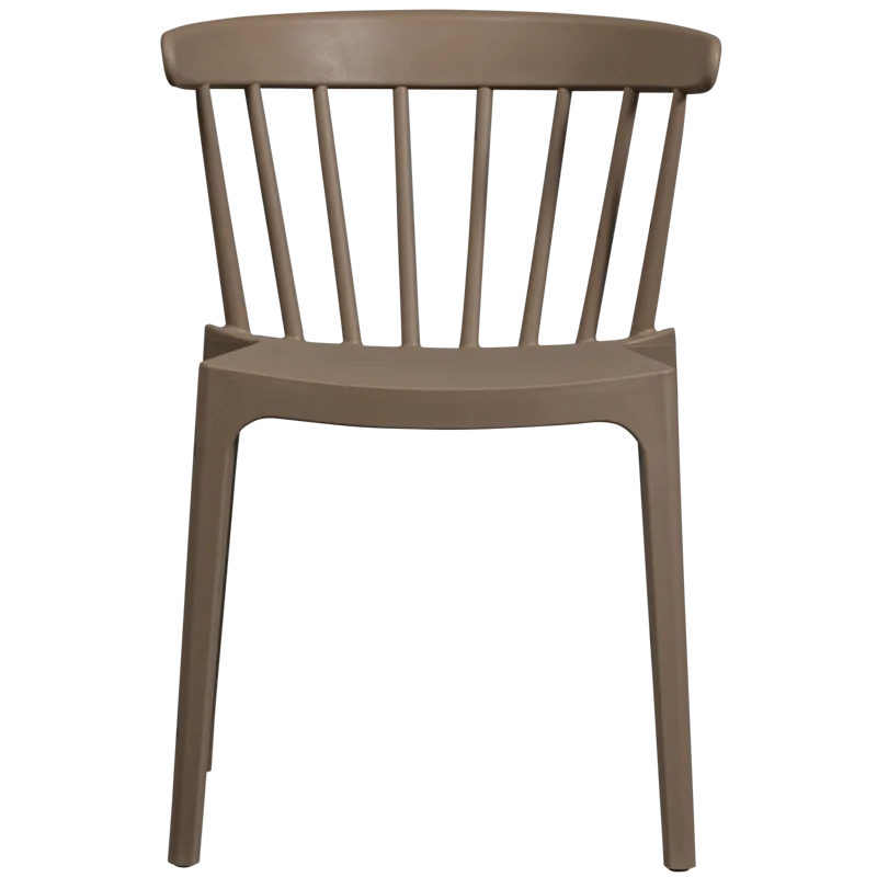 Matstol med ribbor Bliss Utomhus, Brun Melange