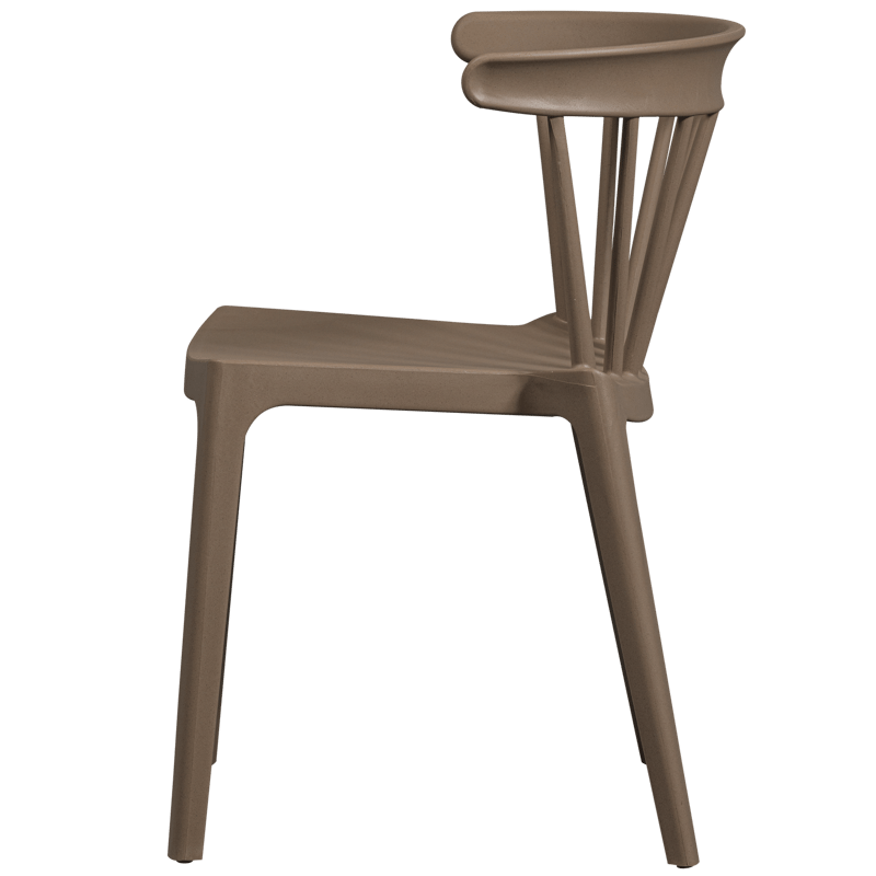 Matstol med ribbor Bliss Utomhus - Brun Melange - Möbler - Stolar & fåtöljer - Matstol & köksstol