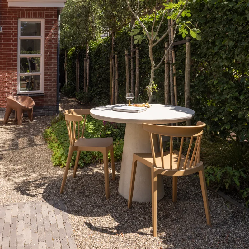 Matstol med ribbor Bliss Utomhus - Karamell Melange - Möbler - Stolar & fåtöljer - Matstol & köksstol