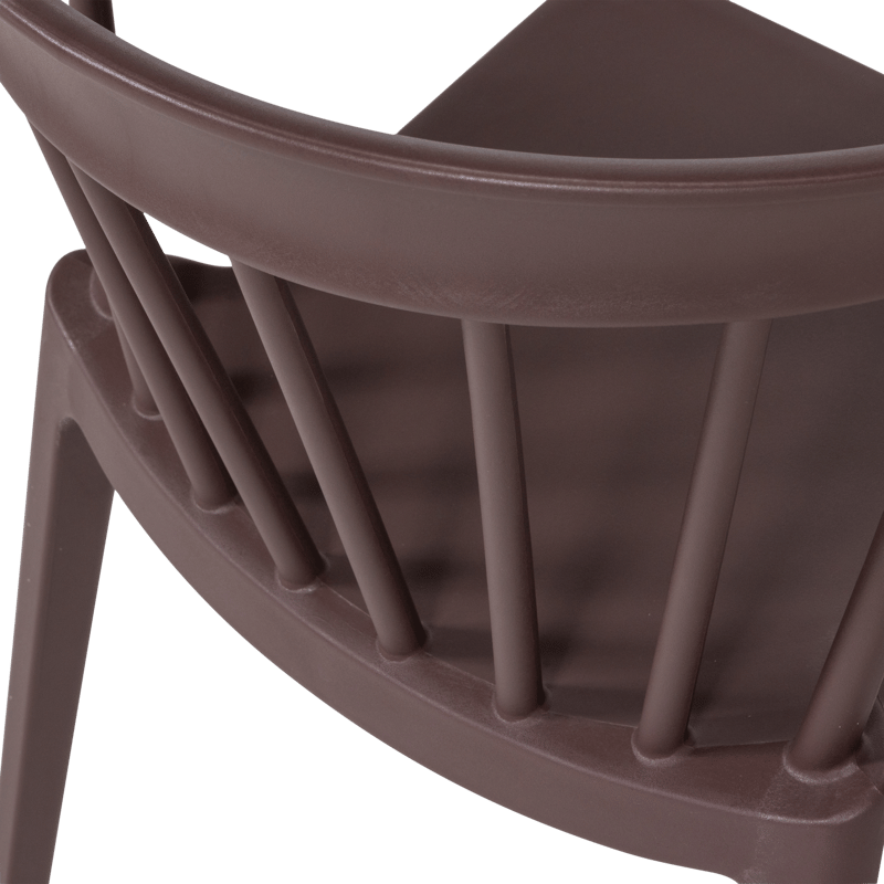 Matstol med ribbor Bliss Utomhus - Lila/Brun - Möbler - Stolar & fåtöljer - Matstol & köksstol