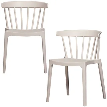 Matstol med ribbor Bliss Utomhus - Offwhite Melange - Möbler - Stolar & fåtöljer - Matstol & köksstol