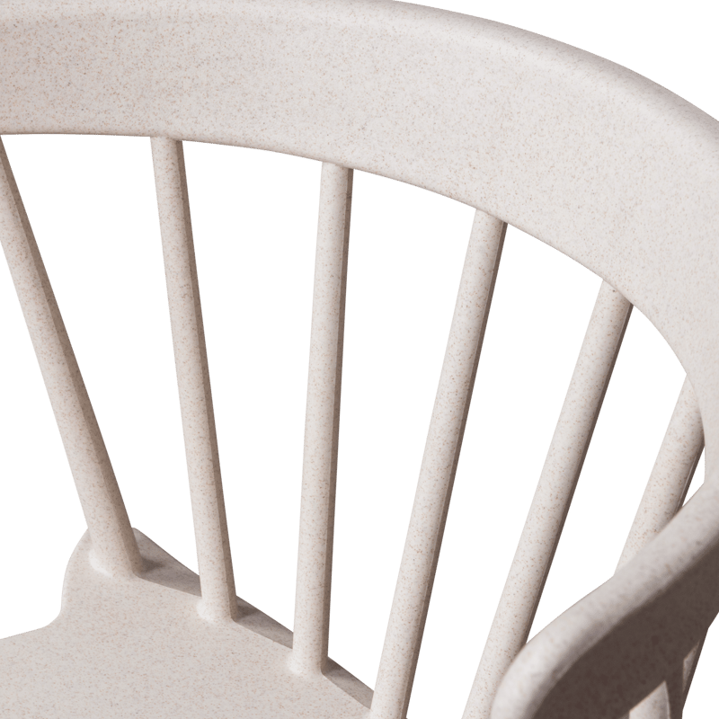 Matstol med ribbor Bliss Utomhus - Offwhite Melange - Möbler - Stolar & fåtöljer - Matstol & köksstol
