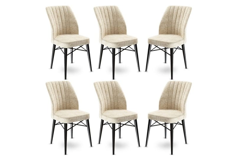 Matstol Miraen Gr ädde / Svart, Svart/Cremevit